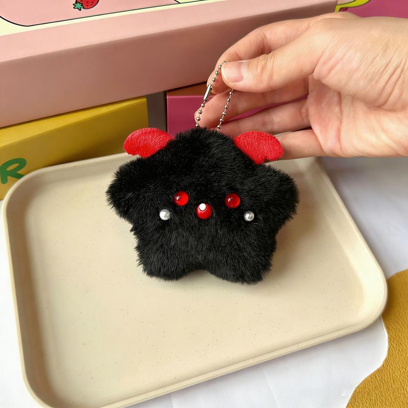 Colorful Squeaky Ball Pacifier Siamese Cat Wings Crown Star Cute Cartoon Doll Pendant Pendant Keychain
