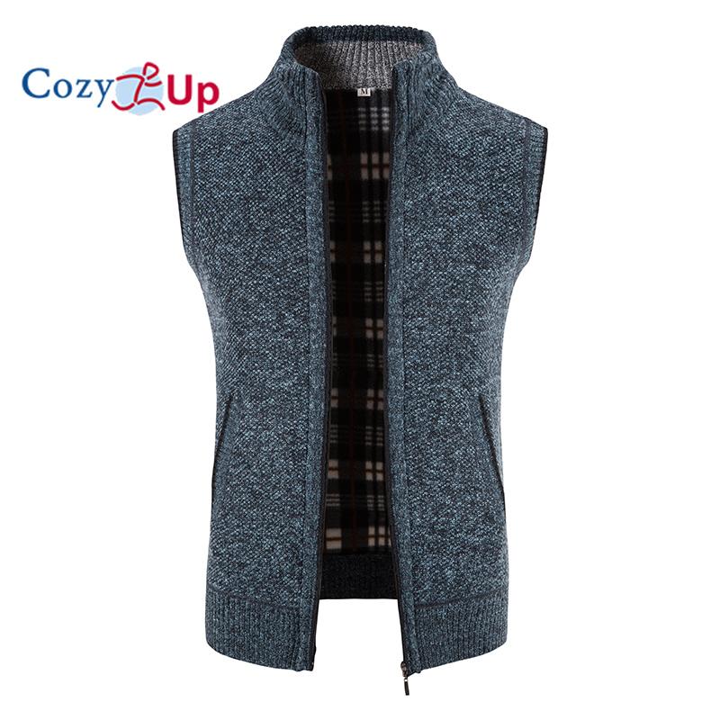 Cozy Up мужской бархатный утолщенный жилет с воротником-стойкой, куртка, свитер, пальто, кардиган