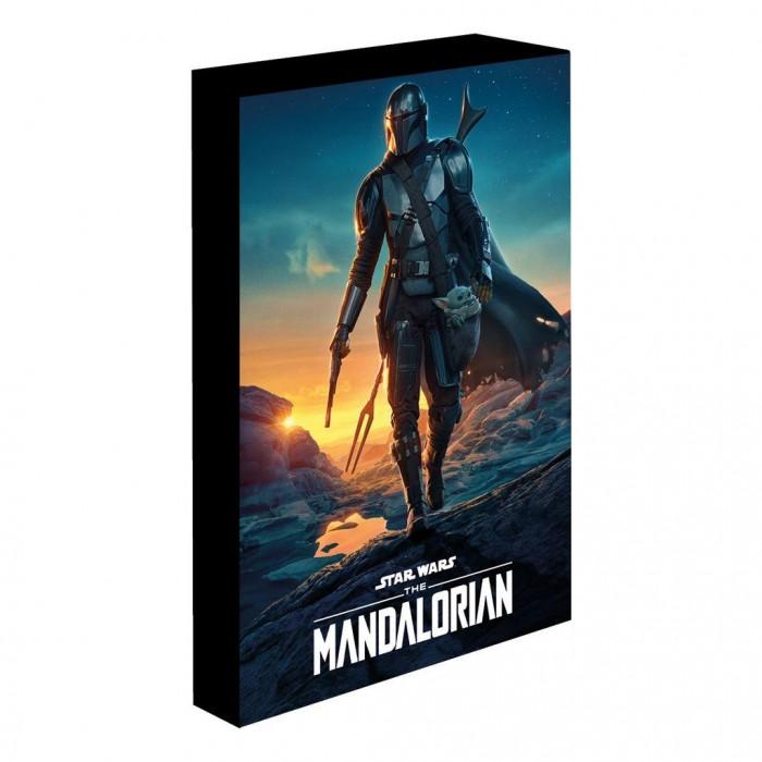 Star Wars: The Mandalorian Холст с подсветкой Nightfall