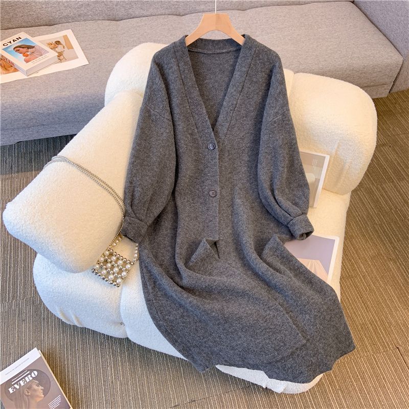Fashionable and Comfy Long Sweater Coat with Loose Knitted Cardigan for Women In Autumn