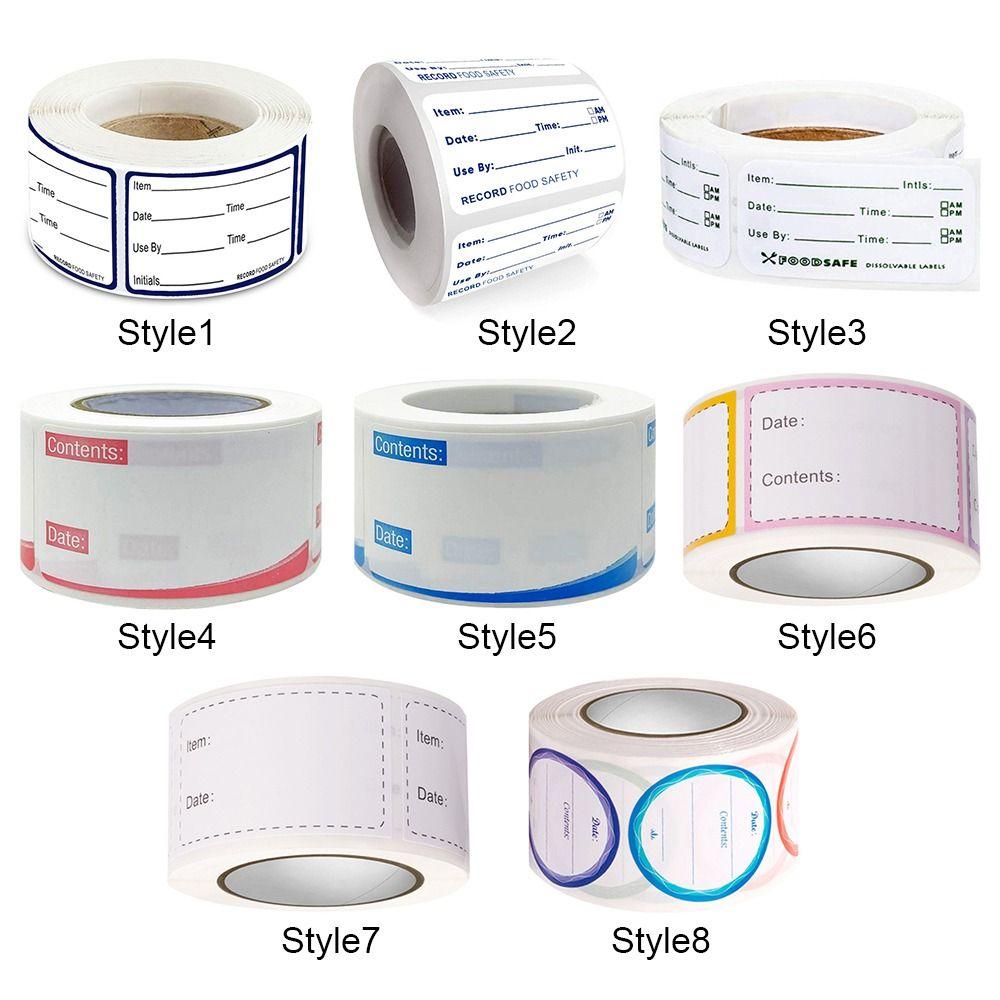 Food Freezer Self Adhesive Food Stickers Food Storage Label Kitchen Sticker Date Content Label