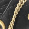 [Pre-Owned] GG Marmont Series Vintage Logo Chain Quilted Velvet Mini Crossbody Bag - Very Good #P6DIDQ