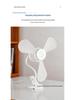Universal Clip-On Desk Fan with LED Light, Wide Voltage, Multiple Plug Options, 1.2m Cable