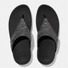 Fit Flop Womens/Ladies Lulu Glitz Toe Post Wedge Sandals