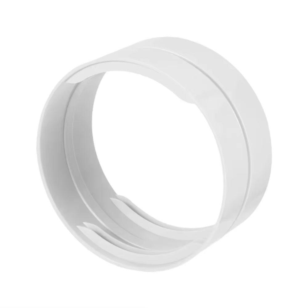 White Polypropylene Exhaust Duct Extension Exhaust Duct Coupling Adapter Vent Pipe Compatible