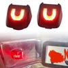 License Plate Light - 18 LED, Red & White, 2-Pack, Compatible with Nissan Navara, Titan, Xterra (2007-2019)