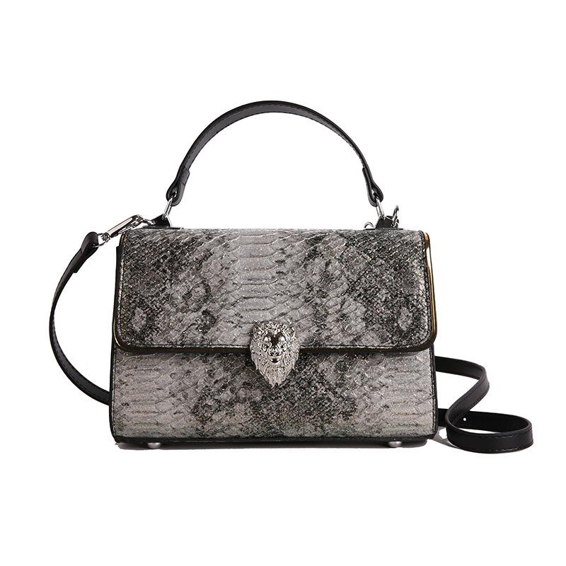 Feeling Bag Women's New 2025 Retro Style Crocodile Print Shoulder Bag Fashionable and Versatile Crossbody Bag Bags
