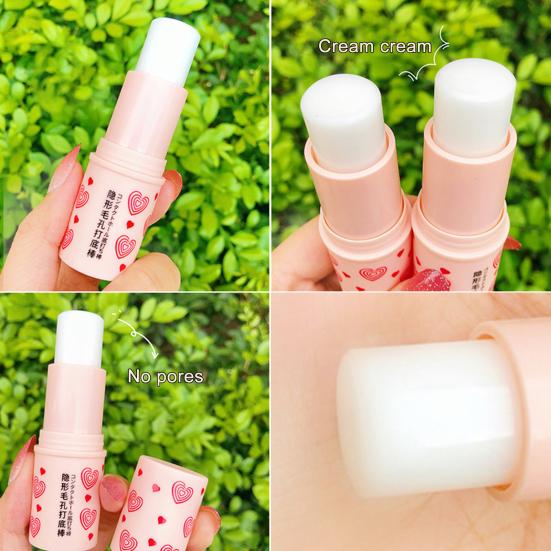 Invisible Pore Brightening Skin Contour Makeup Base Face Primer Stick for Daily Makeup