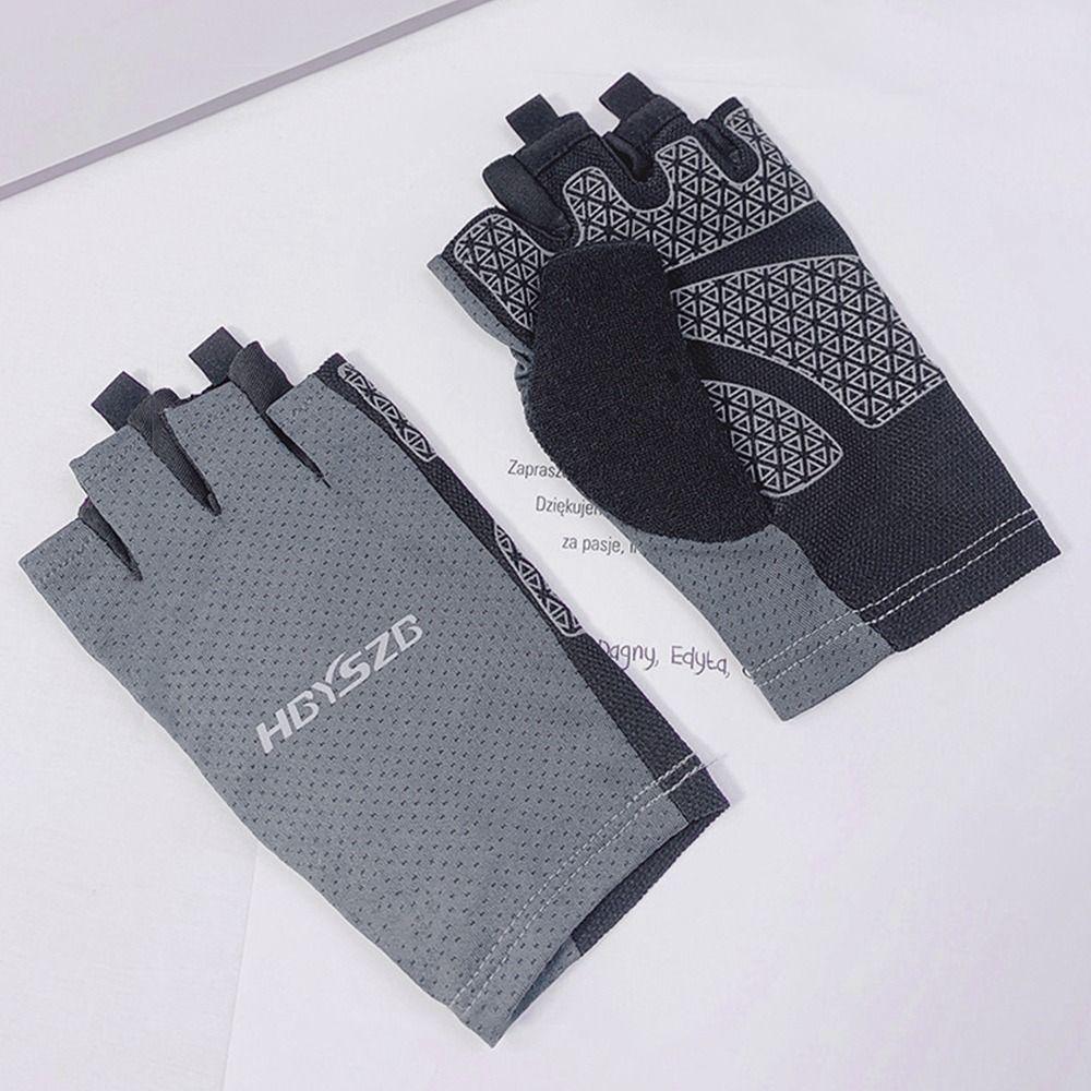 Велосипедное снаряжение Перчатки Ice Silk Рукавицы для вождения и рыбалки Перчатки для езды на велосипеде Рукавицы с полупальцами