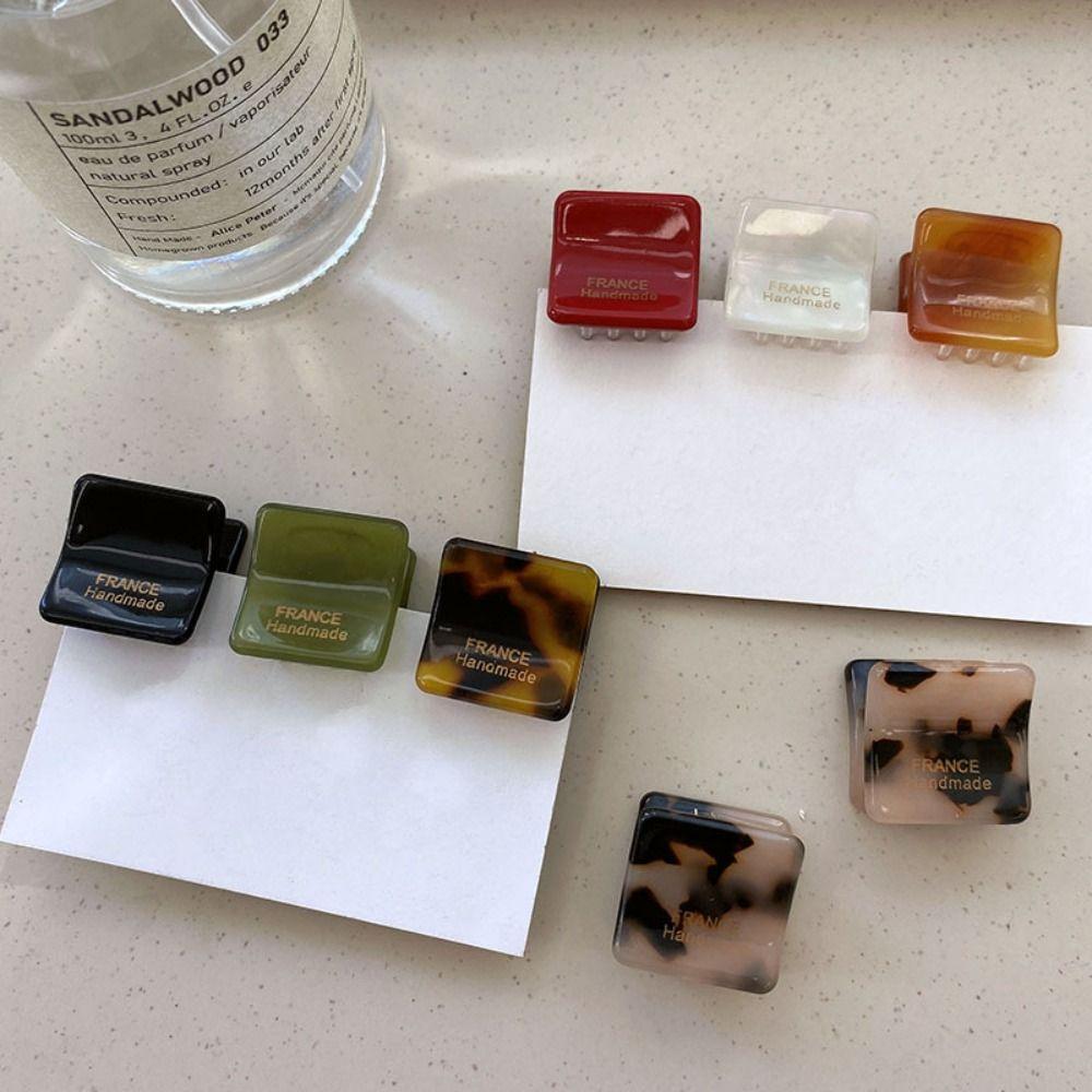 Hair Grab Clip Mini Hair Claw Acetic Acid Acetate Hair Clips Hair Accessories Girls