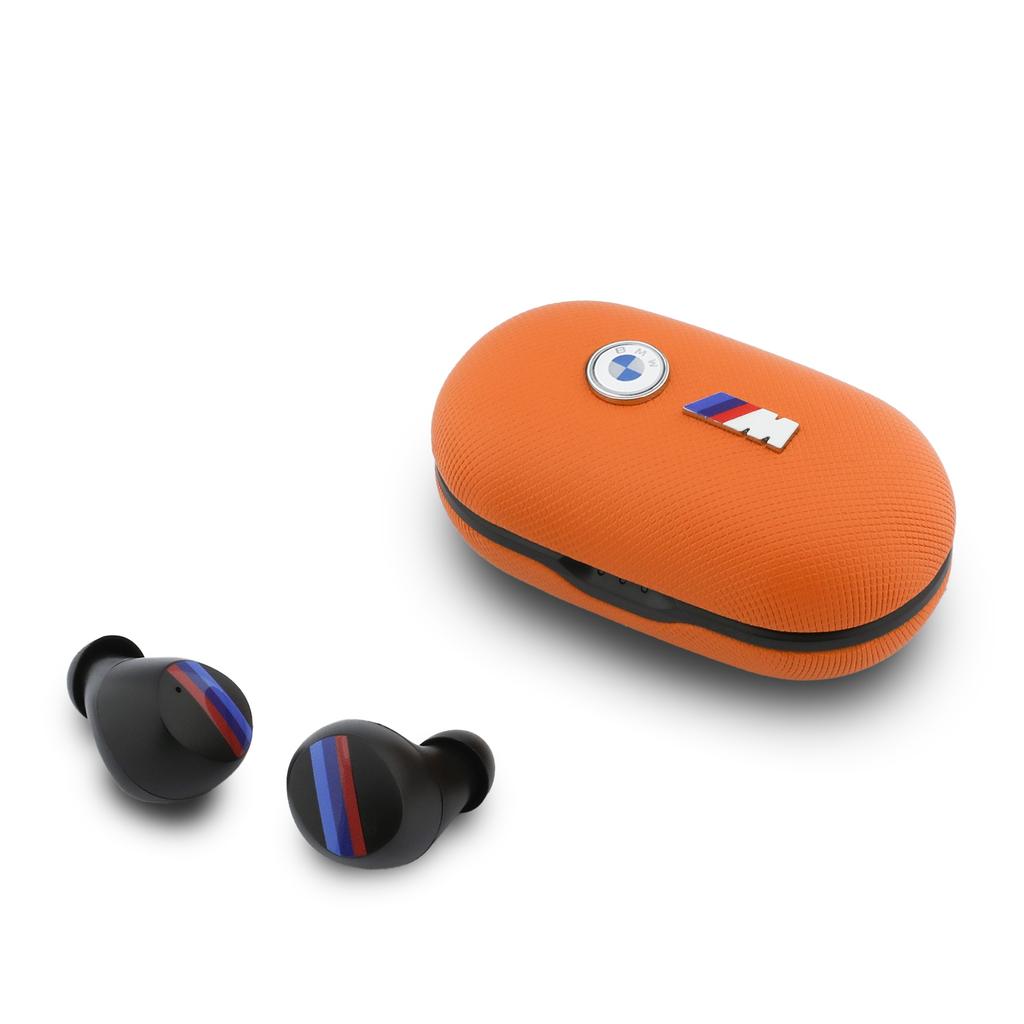 TWS Bluetooth Headphones BMW M Metal Logo ENC Orange