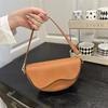 Французская нишевая маленькая сумка женская 2025 новая весенне-летняя фактурная сумка-мессенджер с широкими полосами популярная сумка-седло женская сумка