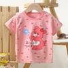 Children's Cotton Short Sleeve Summer Boy's T-shirt Cartoon Short Sleeve Top for Girls