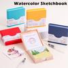 Высококачественный, легко рвущийся блокнот для акварельных зарисовок, карманный, утолщенный, портативный, для практики рисования акварелью.