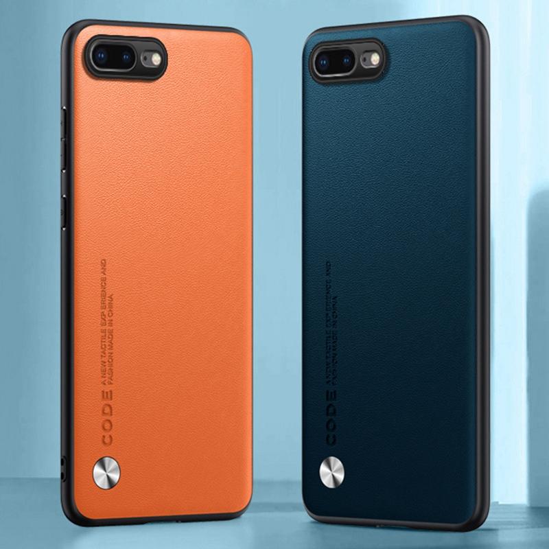 Роскошный чехол из искусственной кожи для iPhone 7 Plus, задняя крышка 7Plus, матовый силиконовый защитный чехол для iPhone 8 Plus, 8Plus Coque