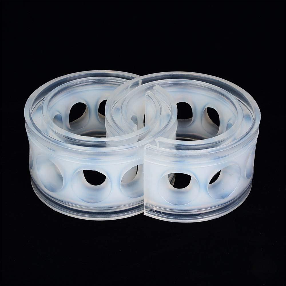 2Pcs Type-B Transparent Car Shock Absorber Spring Bumper Buffer Retainer Cushion