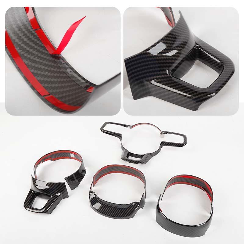   База панели рулевого колеса, верхняя нижняя, декоративные наклейки для Jeep Wrangler JL для JT Gladiator 2018, аксессуары для салона автомобиля