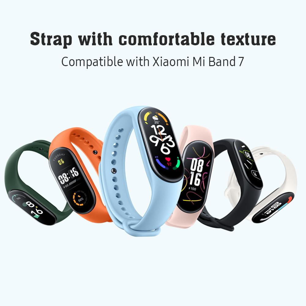 Подходит для Xiaomi Mi Band 7, ремешок для часов Smart Mi 7, цветной ремешок для часов из ТПУ, спортивный сменный ремешок