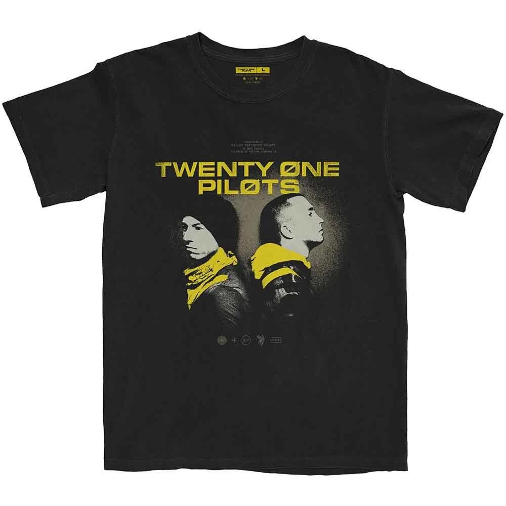 Twenty One Pilots Back To Back T-Shirt Black New