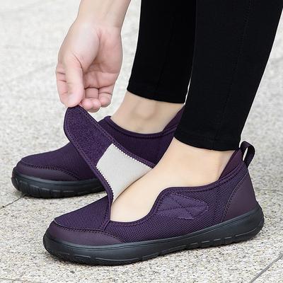 Широкие пожилые походные туфли летние сетчатые легкие модные простые реабилитационные туфли модная обувь для мам пожилые туфли