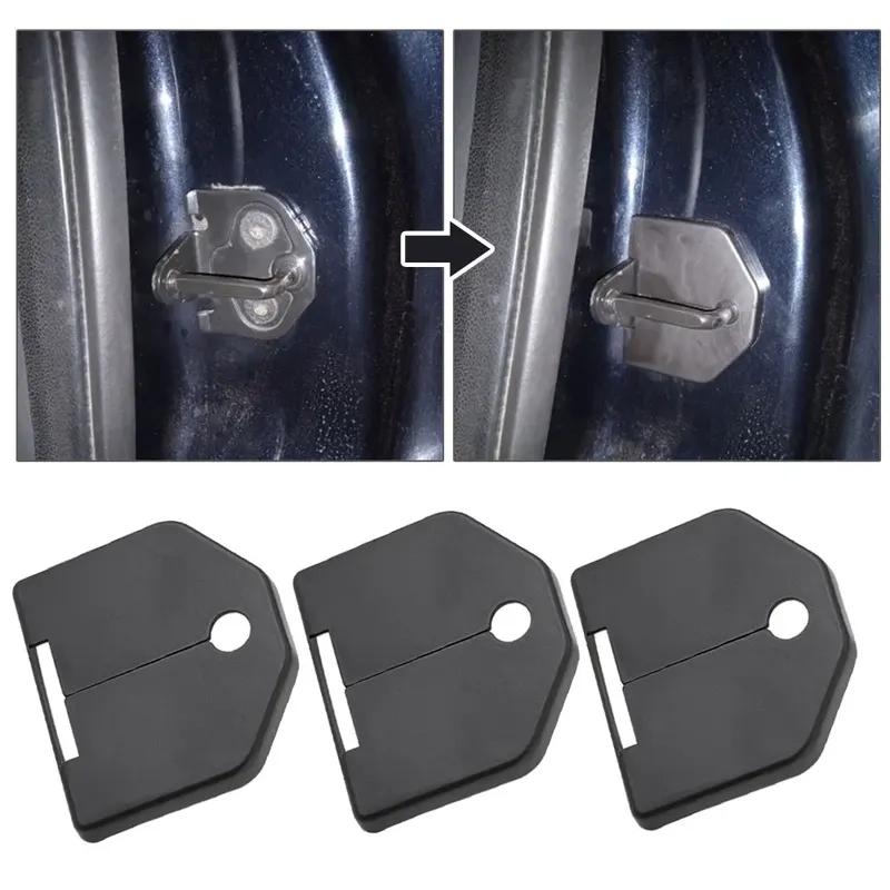 4Pcs/set Car Door Lock Decoration Cover Car Door Stopper Protection Cover Plastic Car Decoration for Ford Focus 2 MK2 2005-2014
