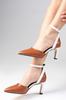 Женские туфли на каблуке цвета Luna Tan с ремешком на щиколотке