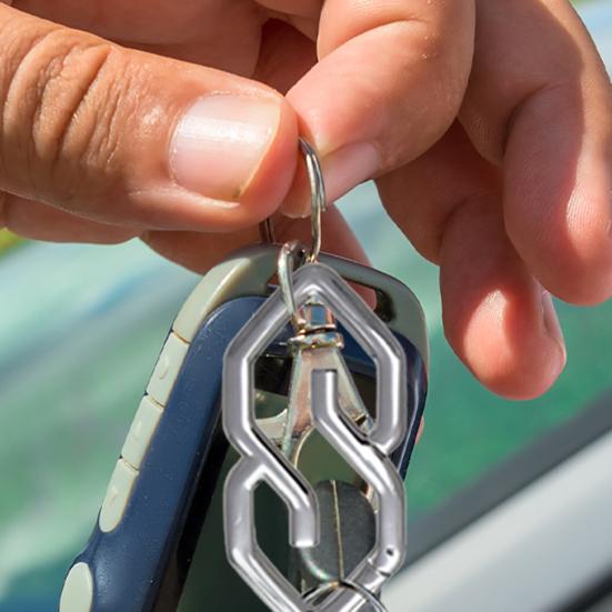 1/2/3 шт. Брелок Механизм плавного открывания Минималистичный дизайн Карабин The S Thing Для повседневного ношения Путешествия Использование на открытом воздухе