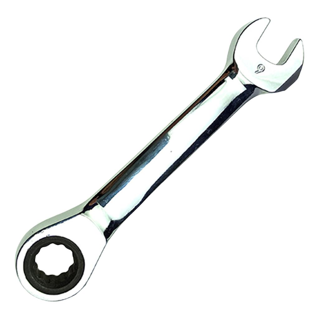 Short Handle Ratchet Wrench Reversible Combination Single Wrench 8-18mm Ratchet Socket Wrench Replacement Easy To Use