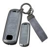 [ontto] Mazda Key Case, Key Cover, PU Leather, Alloy, Key Chain, Compatible with Mazda