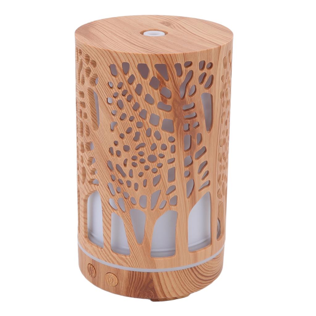 Арома увлажнитель воздуха с дистанционным управлением, диффузор эфирных масел под дерево, увлажнитель с 7 светодиодными цветными лампами