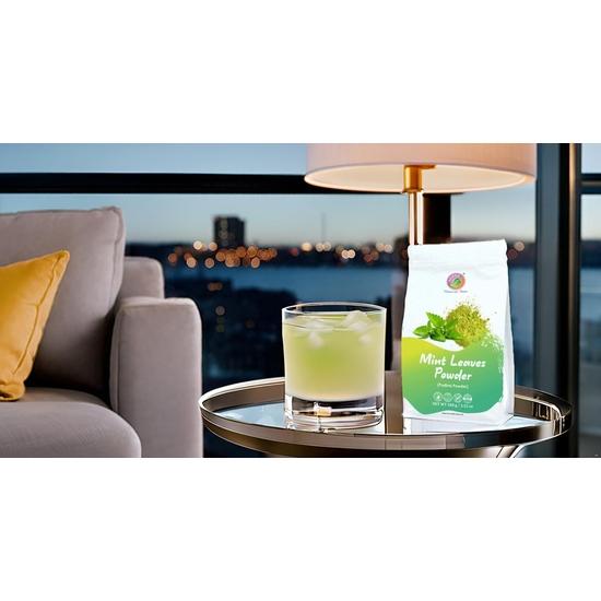 Листья мяты EATERY HARVEST от Saipro, порошок 200 г(100 г*2 упаковки) Натуральный порошок сухой мяты Pudina Для напитков, безалкогольных коктейлей, овощей