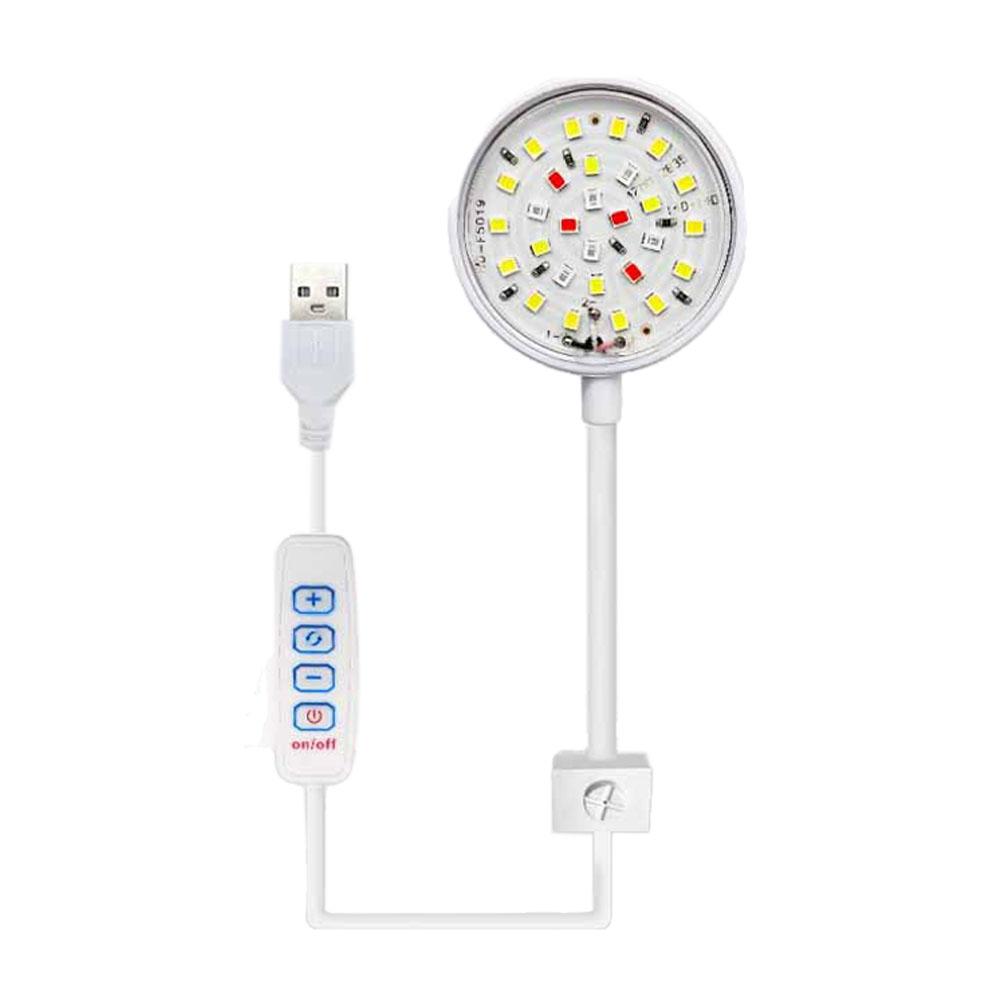 Светодиодная клипса для аквариума с регулируемым вращением на 360°, имитирующая солнечный свет, высокая яркость, энергосберегающая, USB, для водных растений