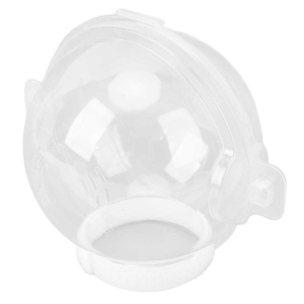 Cat Transparent Muzzle Breathable Prevent Biting Licking Adjustable Cat Hood Helmet for Grooming Bathing