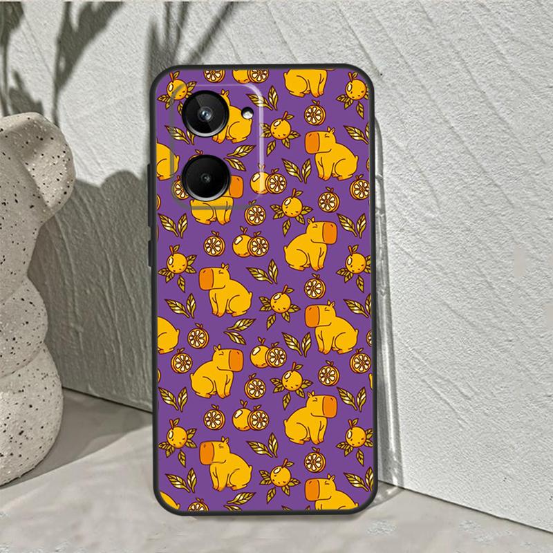 Cartoon Capybara For Realme C75 C63 C61 C71 C55 C67 C51 C65 C53 10 11 12 13 14 15 Pro Plus GT6 GT7 Pro Case