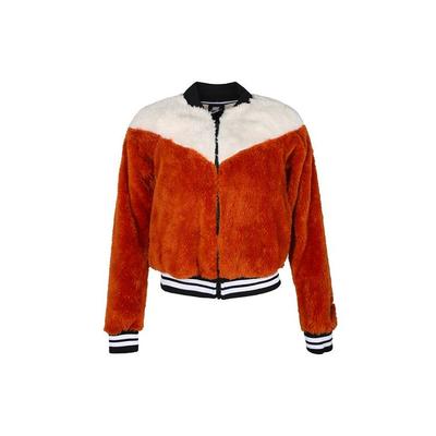 Флисовая теплая куртка с воротником-стойкой, женские куртки цвета карамель 939389-246