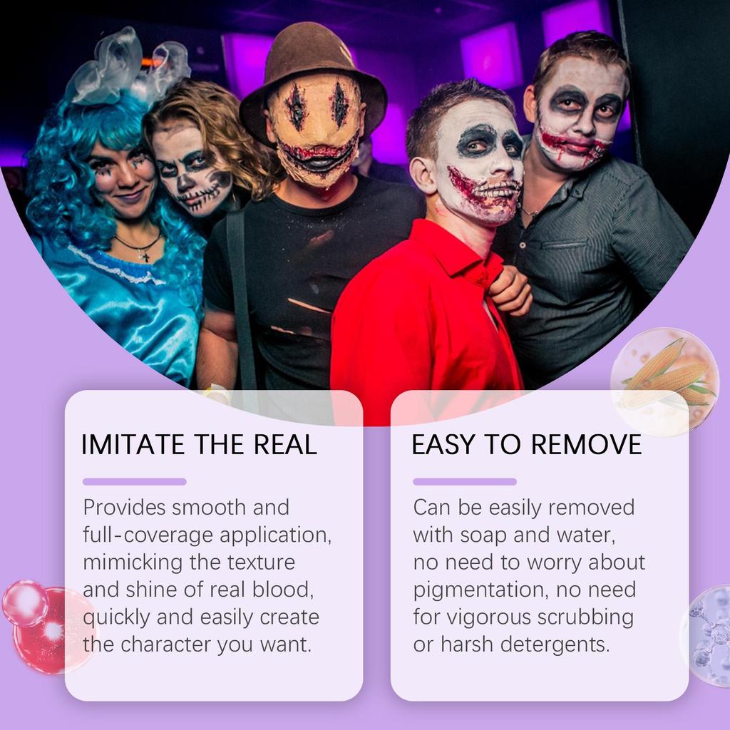 EELHOPE Косметический набор вампира и набор для грима спецэффектов синяков и искусственная кровь для фестиваля Хэллоуина и маскарадной вечеринки