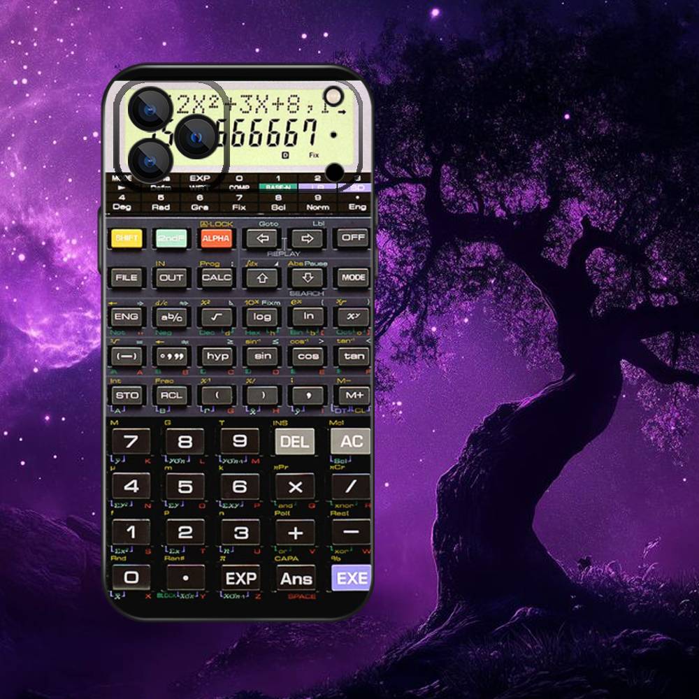 Printed Art Calculator Phone Case For iPhone 17,16,15,14,13,12,11,Pro,Max,Plus,E,Air,Mini Protective TPU Cover