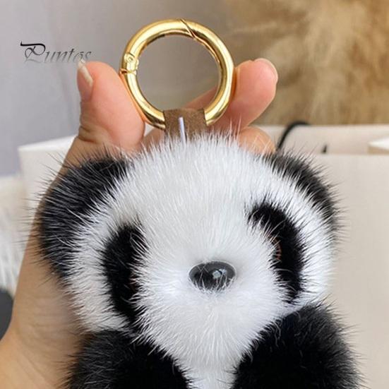 Маленькая панда плюшевая кукла брелок кулон женская сумка орнамент милый искусственный мех норки панда автомобильный брелок Шарм модный подарок