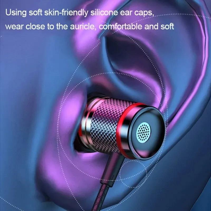 9D HIFI Heavy Bass In Ear Earphone 3.5MM AUX / Type-C Цифровые наушники Стерео Проводная гарнитура с микрофоном Наушники для Samsung Android