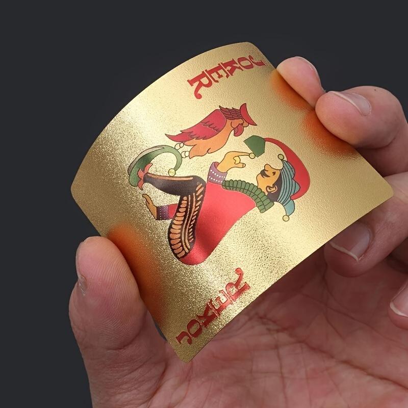 1 набор водонепроницаемых кочерг из золотой фольги, кочерга из пластика с покрытием из 24-каратного золота, прочные моющиеся принадлежности для вечеринок и развлечений