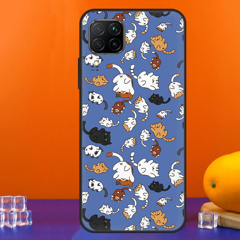 Чехол для Huawei Nova 7i 8i 11i 12i 12s 9 10 SE Y91 Y90 Y60 Y70 Y72 Y61 P30 P40 Lite P60 Pro с милым рисунком котенка