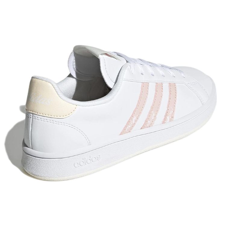 adidas Grand Court Base Beyond White Vapor Розовые женские кроссовки Cloud-White Wonder-White GX5763
