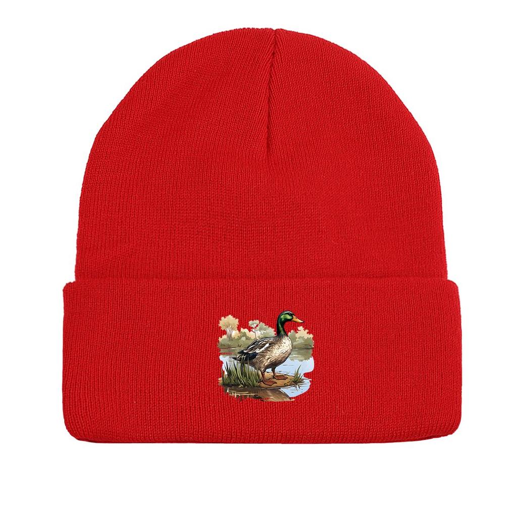 River Duck теплая вязаная шапка Beanie, Animal Skullies Beanie ветрозащитный головной убор для химиотерапии при раке Gorro вязаная шапка Beanie