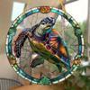 Turtle Stained Glass Style Garden Sun Catcher, Acrylic Garden Sun Catcher, Suitable for Home and Garden Decoration, Porch, Bedroom and Party Gifts