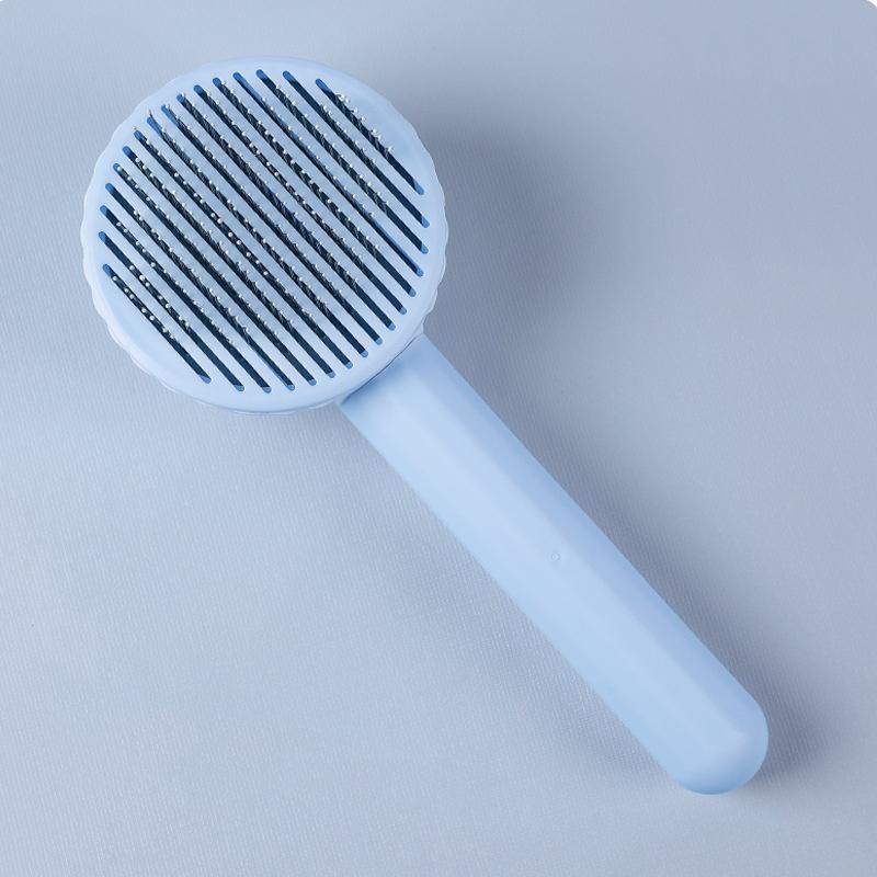 Расческа для собак Щетка для удаления шерсти домашних животных Специальная расческа для кошек и собак Красота Массаж Самоочищающаяся игольчатая расческа Товары для домашних животных