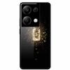 Чехол для Redmi NOTE 13 PRO 4G с закаленным стеклом и эстетичной цветной покраской