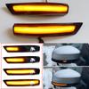 Динамический указатель поворота, светодиодный индикатор зеркала заднего вида с боковым крылом, повторитель мигалки для Ford Focus 2 Mk2 3 Mk3 Mondeo 4 Mk4