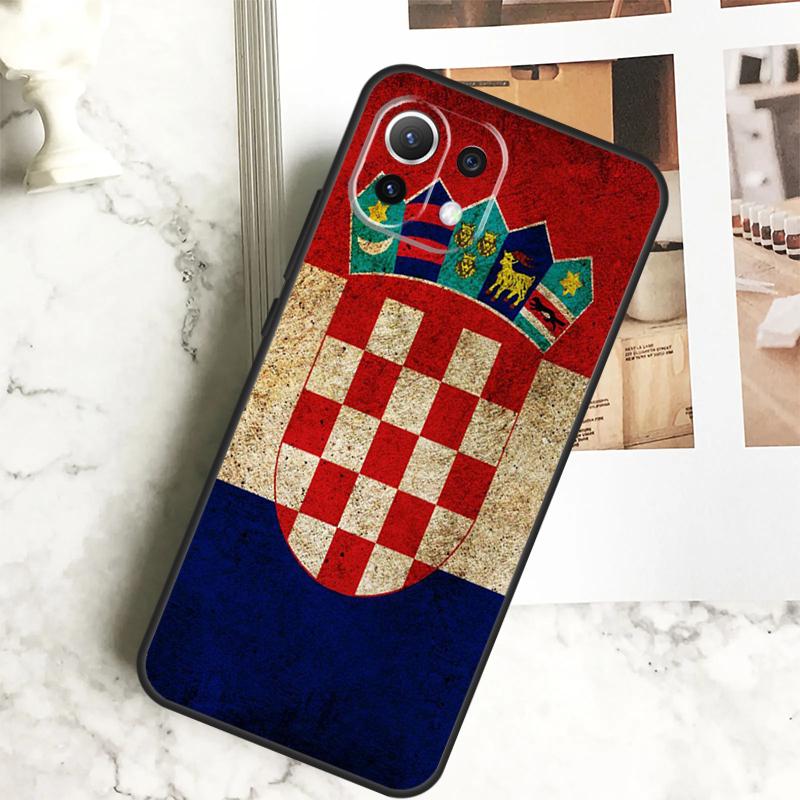 Croatia Flag Case For POCO X6 M6 Pro X5 X3 M5s F3 F5 Xiaomi 14 Ultra 12 13 Lite 11T 12T 13T Pro Cover