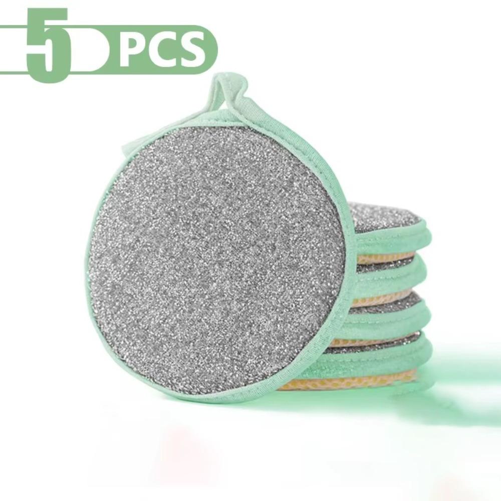 Двусторонняя кухонная губка для мытья посуды, губка для мытья посуды, тряпка для уборки дома, губка для протирания кастрюли