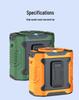 Portable Hanging Neck Waist Fan for Camping and Construction, Long Battery Life, Summer Cooling
